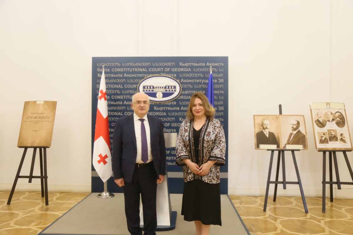 ლელა ჯანაშვილი საკონსტიტუციო სასამართლოს თავმჯდომარეს შეხვდა